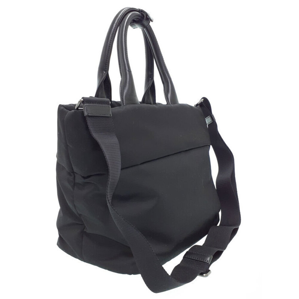Prada Double Tote Tessuto Black Convertible Shoulder Bag